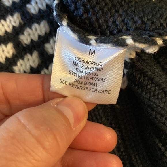 Hippie Rose Sweater. Size M. Navy and white. Really cute! - Picture 16 of 16